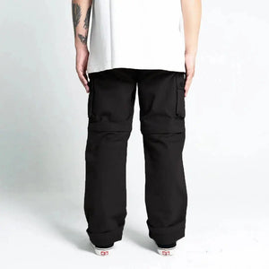 Pride N Joy Co - Black Cargo 2in1 Long Short Pants - Pride N Joy Co