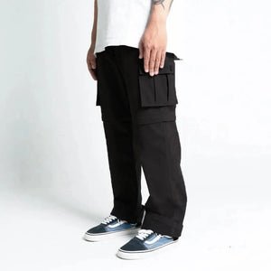 Pride N Joy Co - Black Cargo 2in1 Long Short Pants - Pride N Joy Co