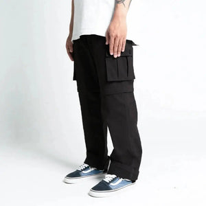 Pride N Joy Co - Black Cargo 2in1 Long Short Pants - Pride N Joy Co