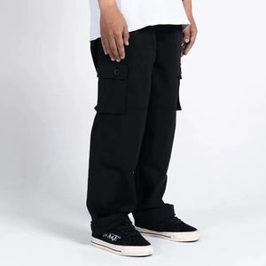 Pride N Joy Co - Black Cargo Pants Rangers Loose - Pride N Joy Co