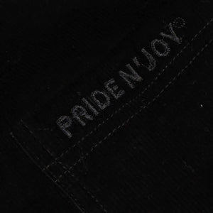 Pride N Joy Co - Black Corduroy Shirt Embroidery - Pride N Joy Co