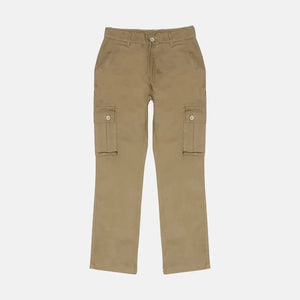 Pride N Joy Co - Khaki Cargo Basic Pants - Pride N Joy Co