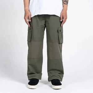 Pride N Joy Co - Olive Cargo Pants Rangers Loose - Pride N Joy Co