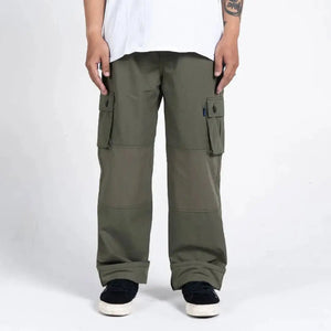 Pride N Joy Co - Olive Cargo Pants Rangers Loose - Pride N Joy Co