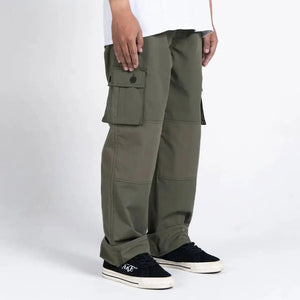 Pride N Joy Co - Olive Cargo Pants Rangers Loose - Pride N Joy Co