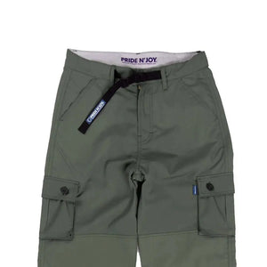 Pride N Joy Co - Olive Cargo Pants Rangers Loose - Pride N Joy Co