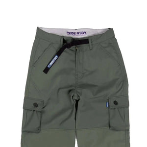 Pride N Joy Co - Olive Cargo Pants Rangers Loose - Pride N Joy Co