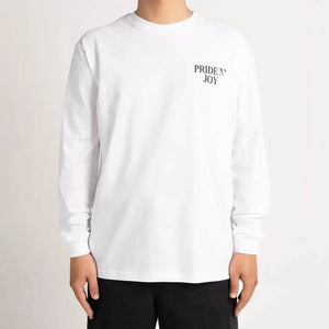 Pride N Joy Co - T-Shirt Longsleeve PNJ Rouman White - Pride N Joy Co
