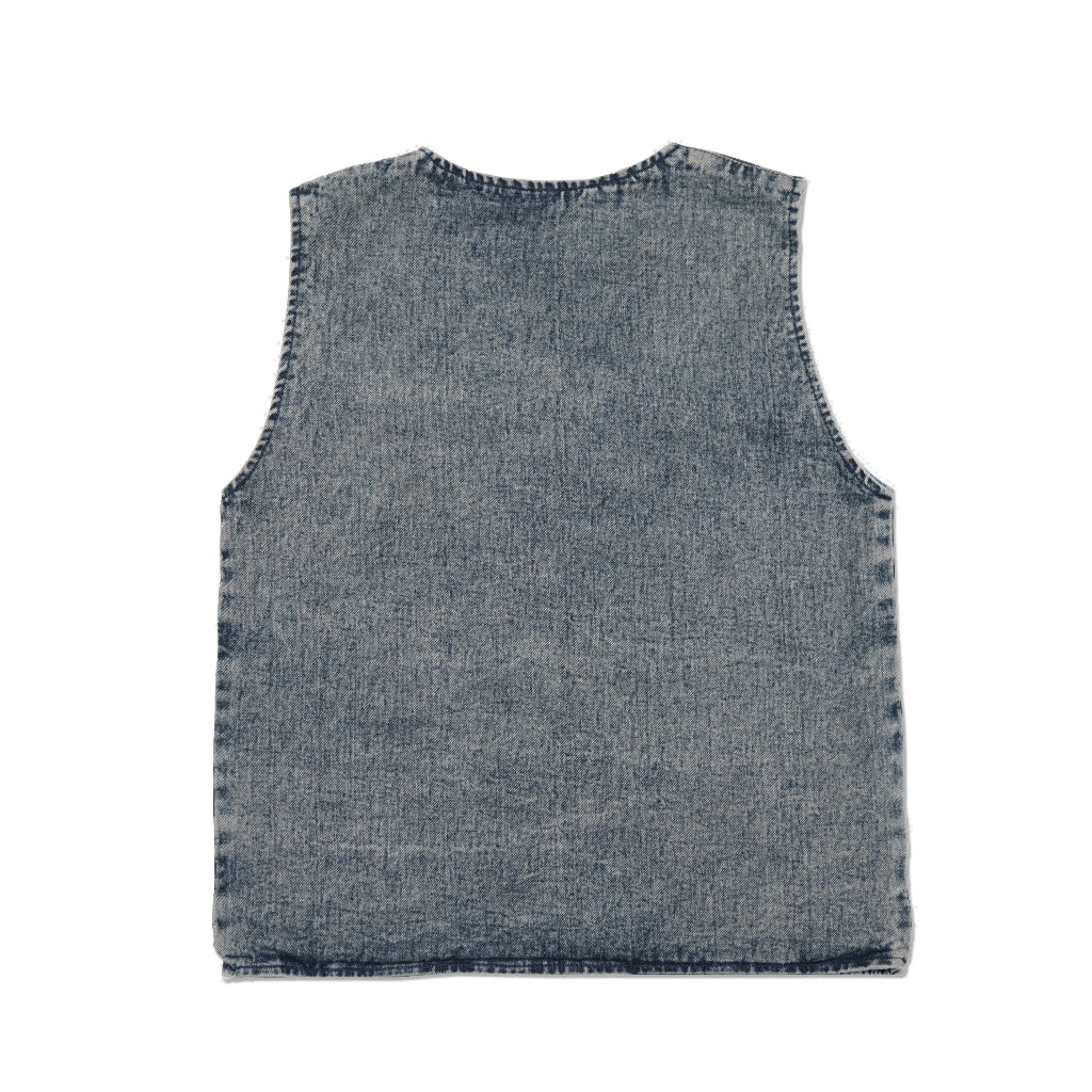 Bent Sand 12 Oz Denim Jeans Vest Reversible