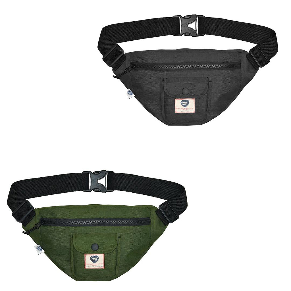 Waist Bag Vasca Black & Green