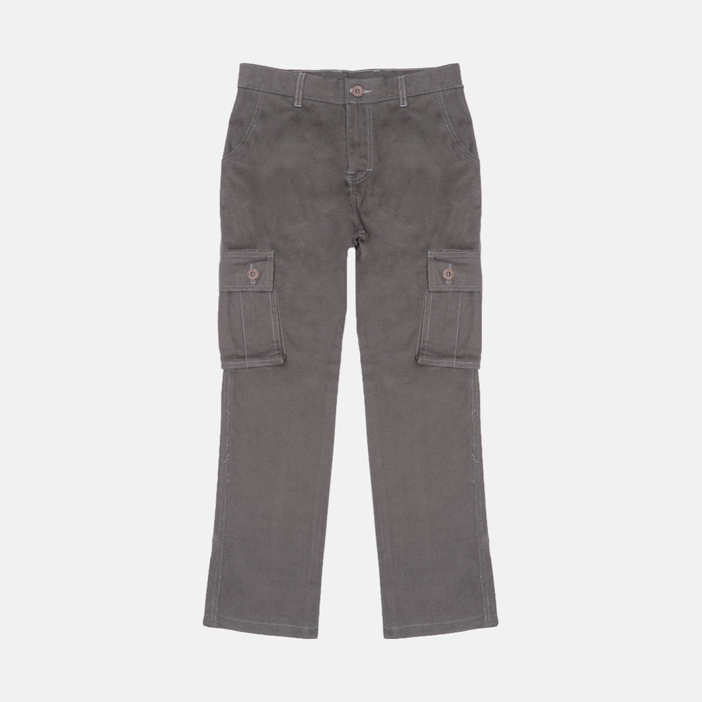 Grey Cargo Basic Pants