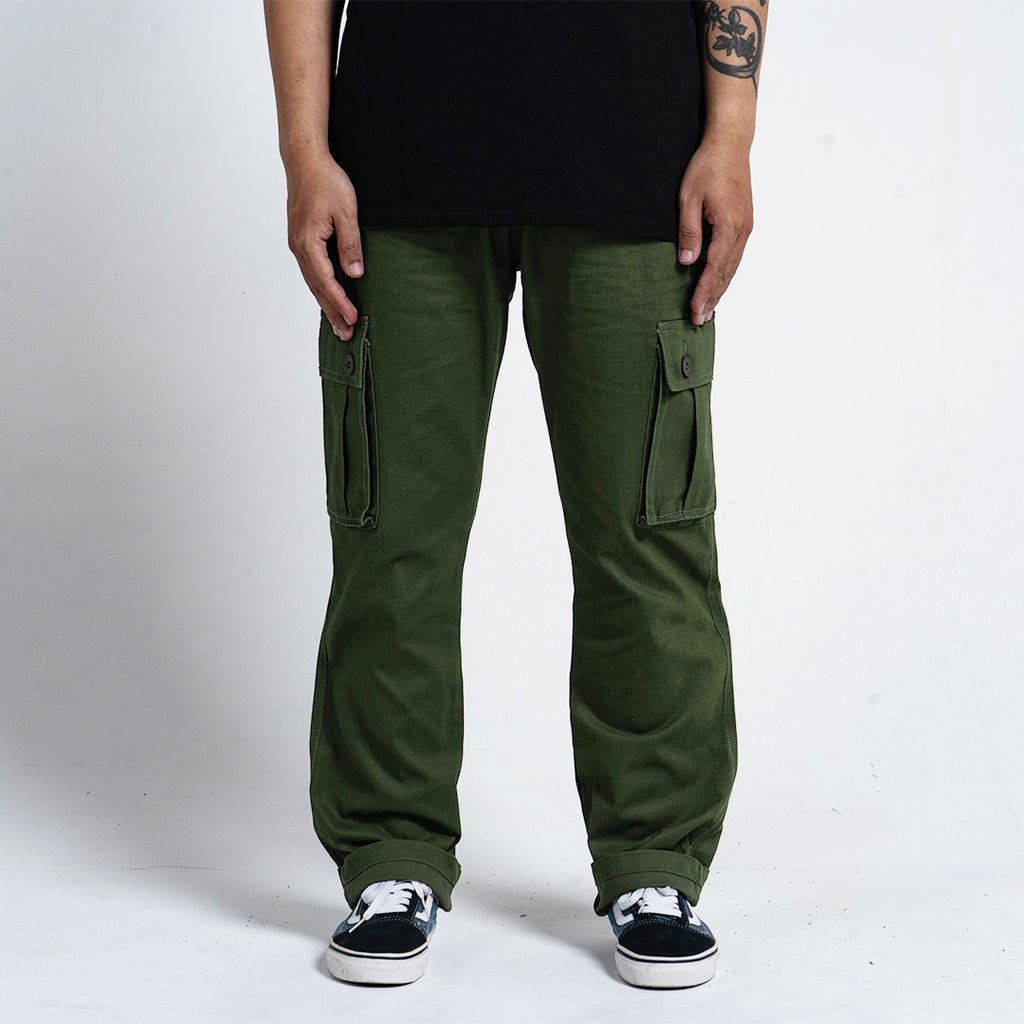 Green Cargo Basic Pants