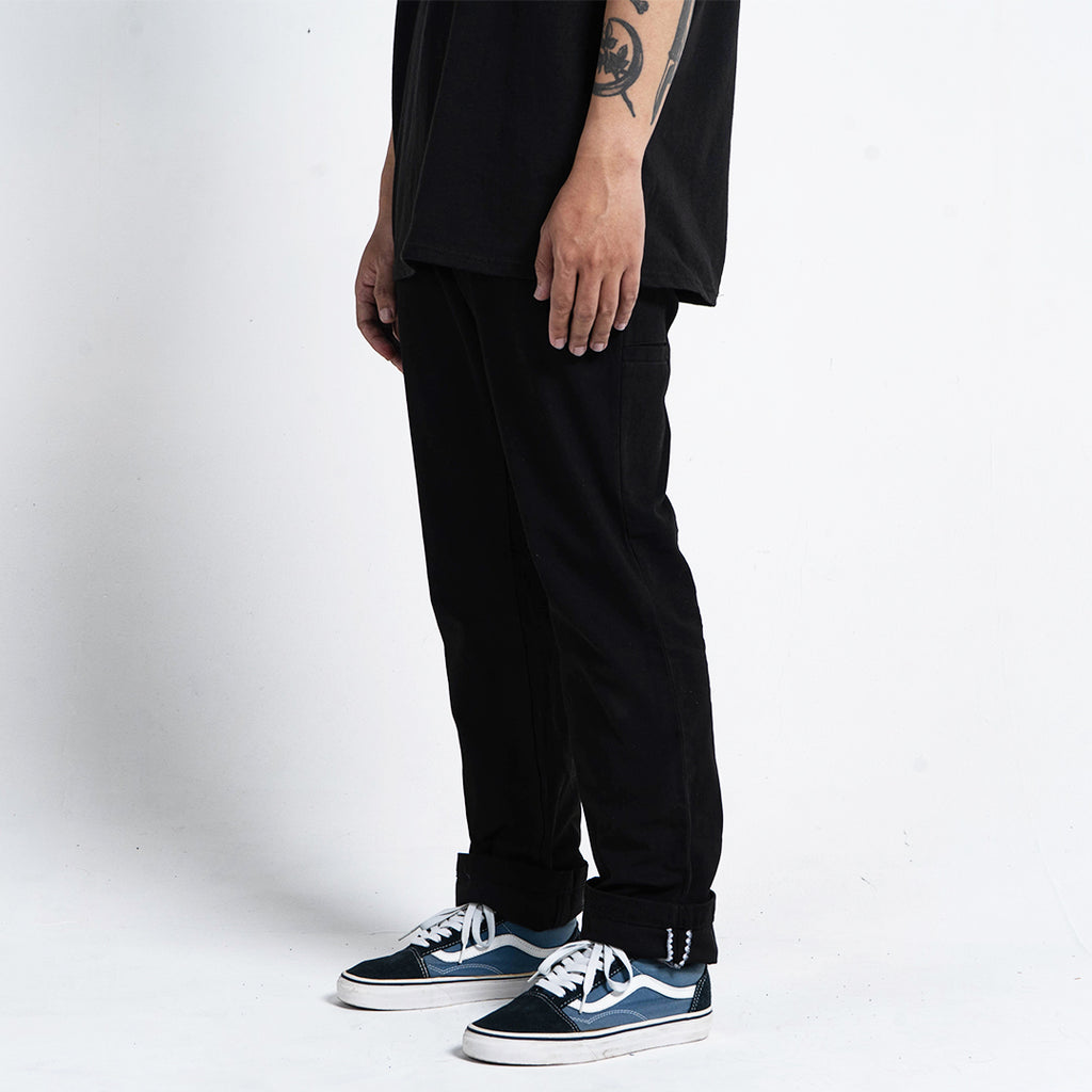 Chino Pants Black Charcoal Twill