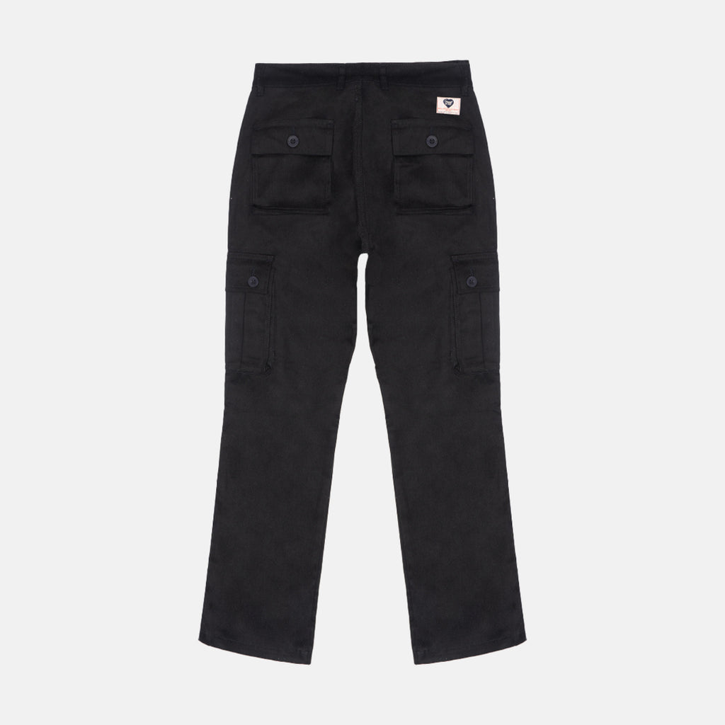 Black Cargo Basic Pants