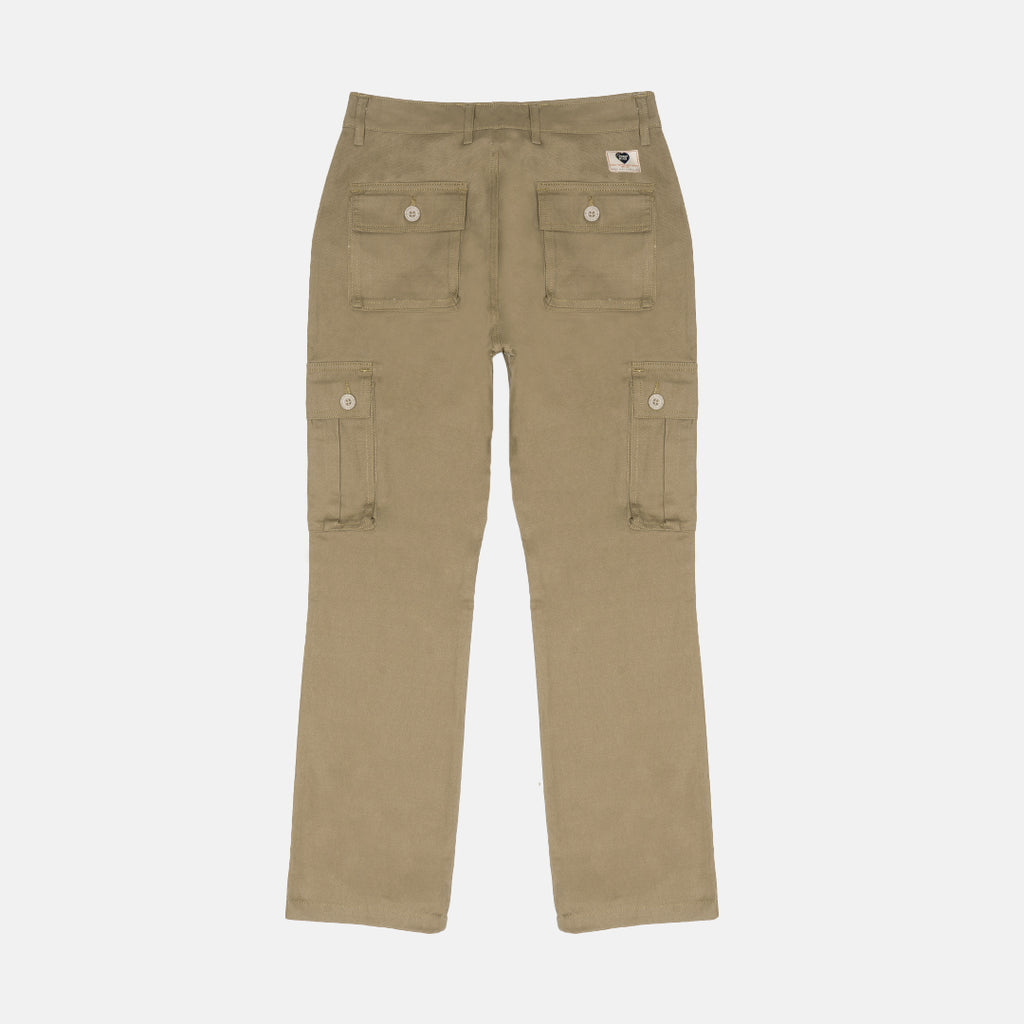 Khaki Cargo Basic Pants