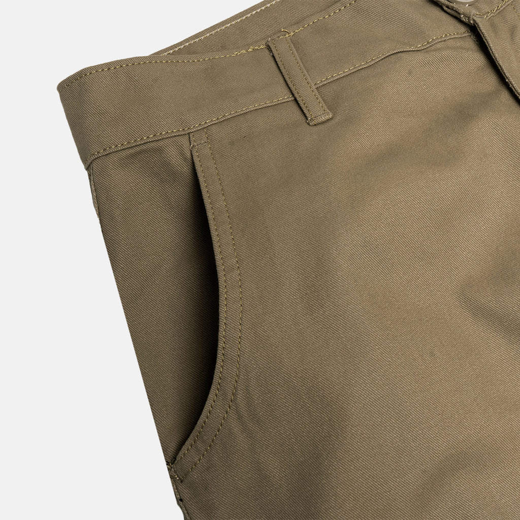 Khaki Cargo Basic Pants