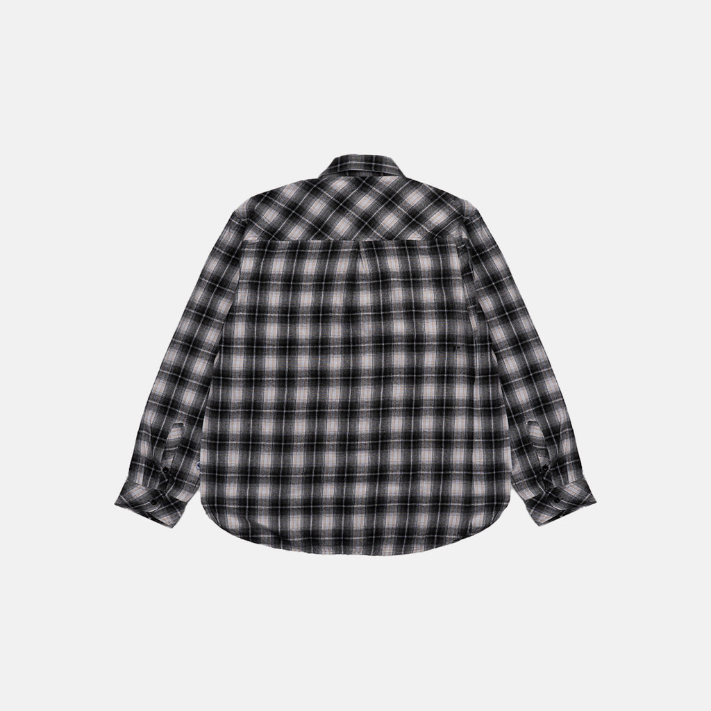 Black & White Plaid Flannel Embroidery