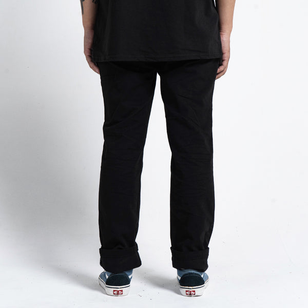 Chino Pants Black Charcoal Twill