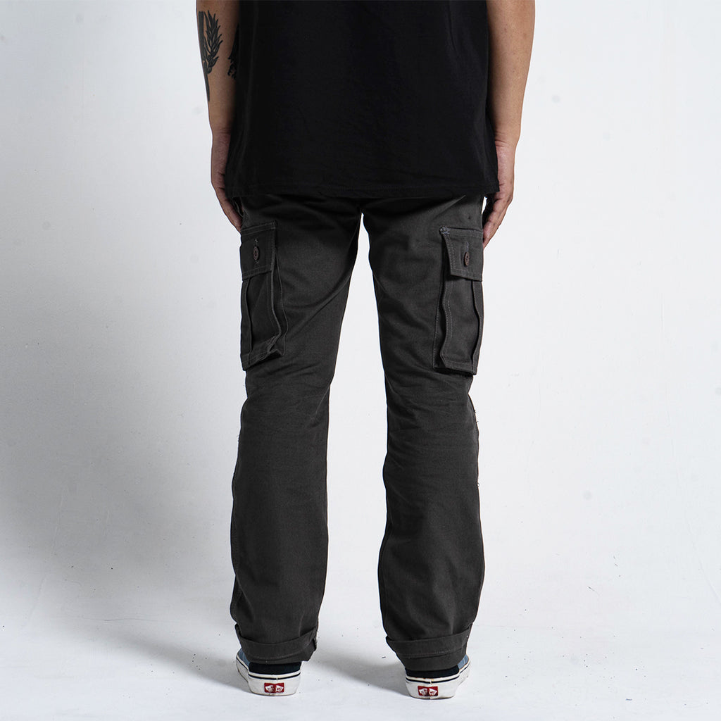 Grey Cargo Basic Pants