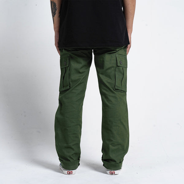 Green Cargo Basic Pants