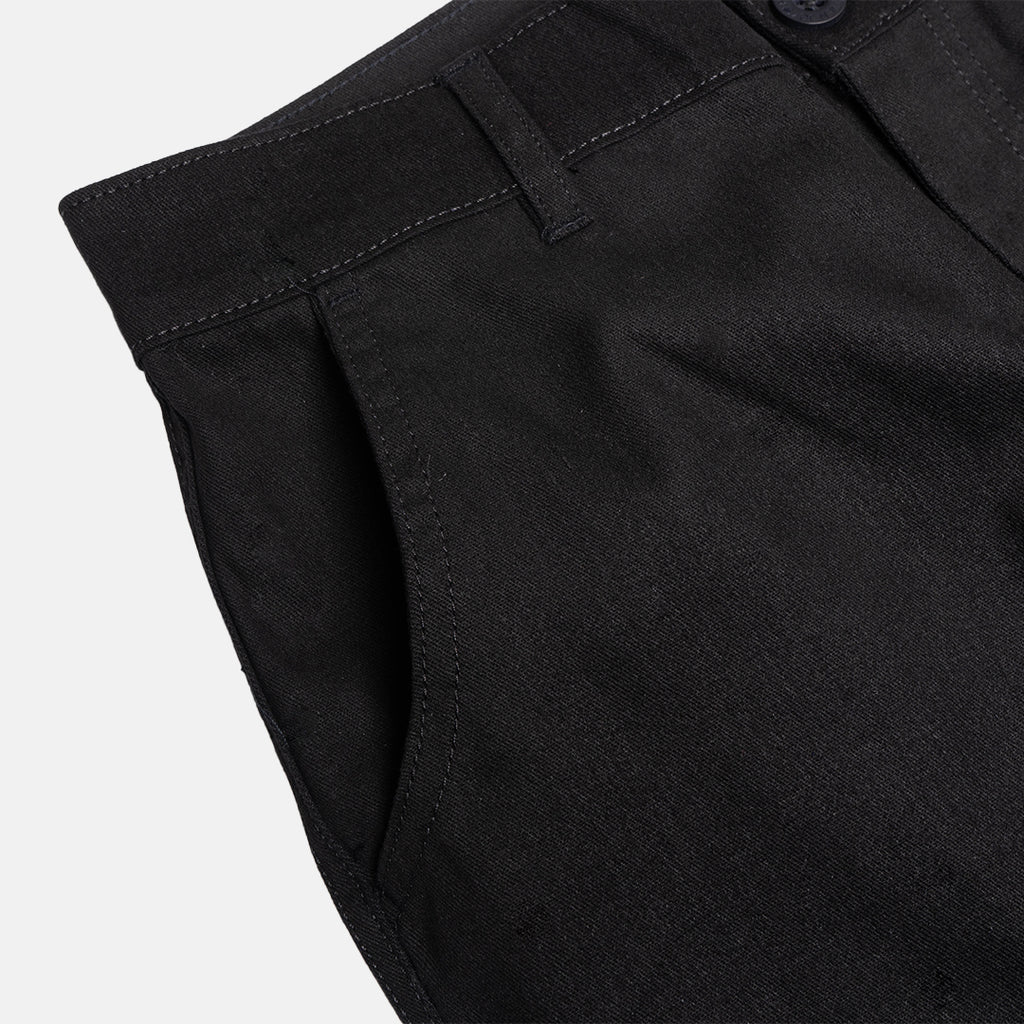 Black Cargo Basic Pants