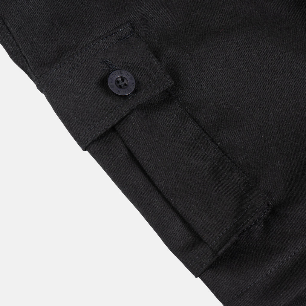 Black Cargo 2in1 Long Short Pants