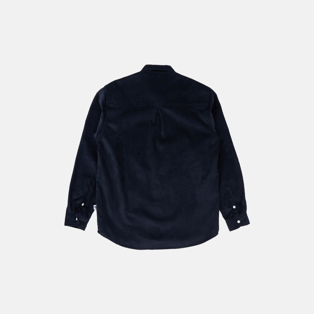 Navy Corduroy Shirt Embroidery