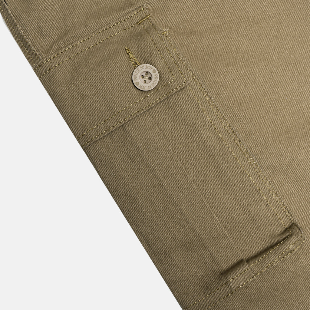 Khaki Cargo Basic Pants