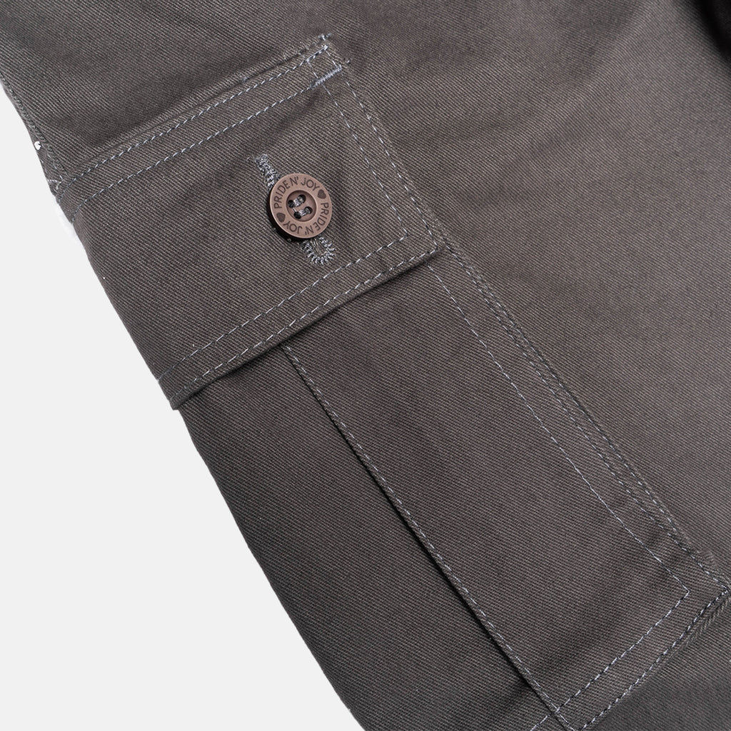 Grey Cargo Basic Pants