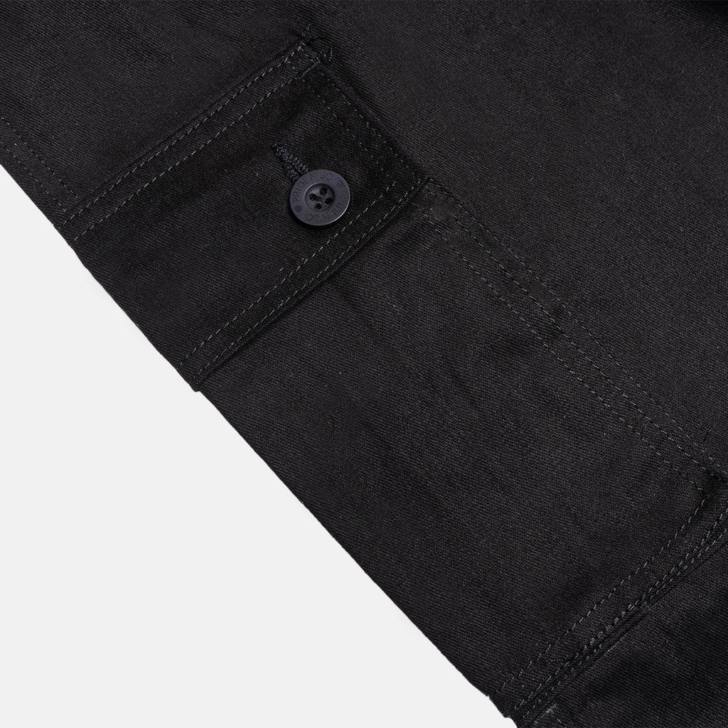 Black Cargo Basic Pants