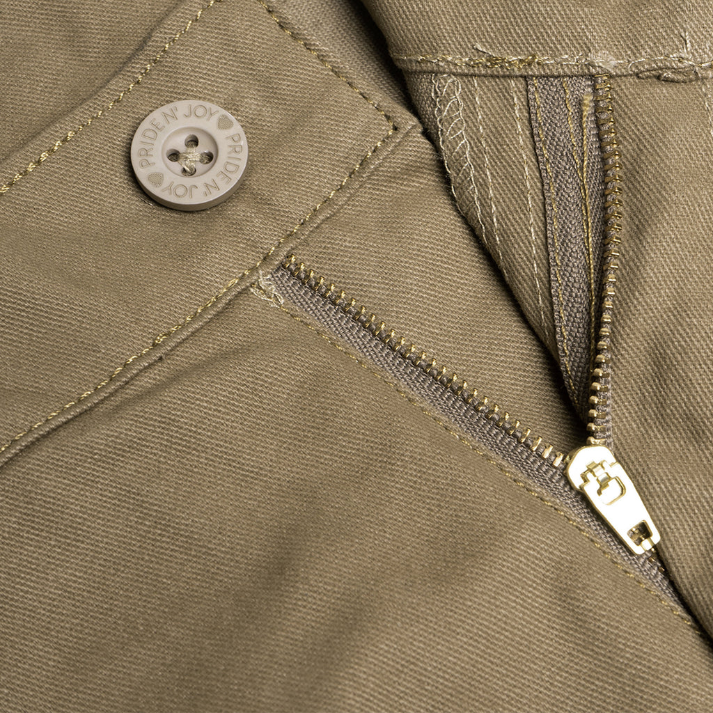 Khaki Cargo Basic Pants