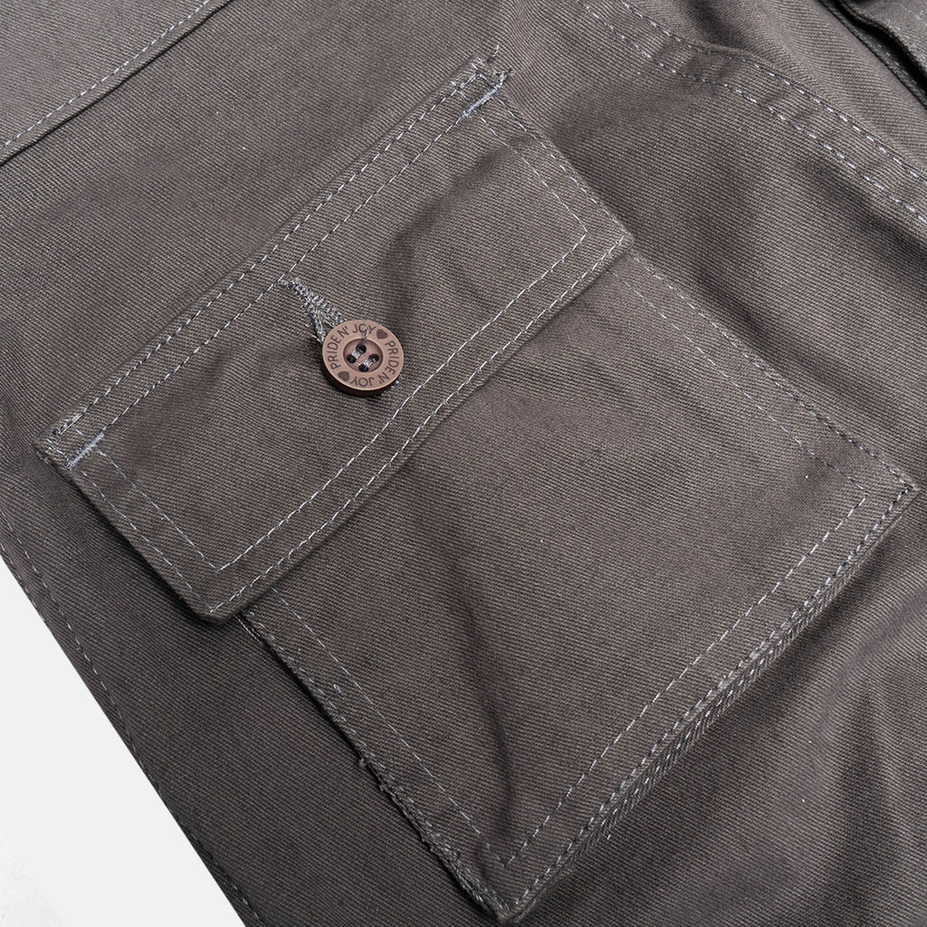 Grey Cargo Basic Pants