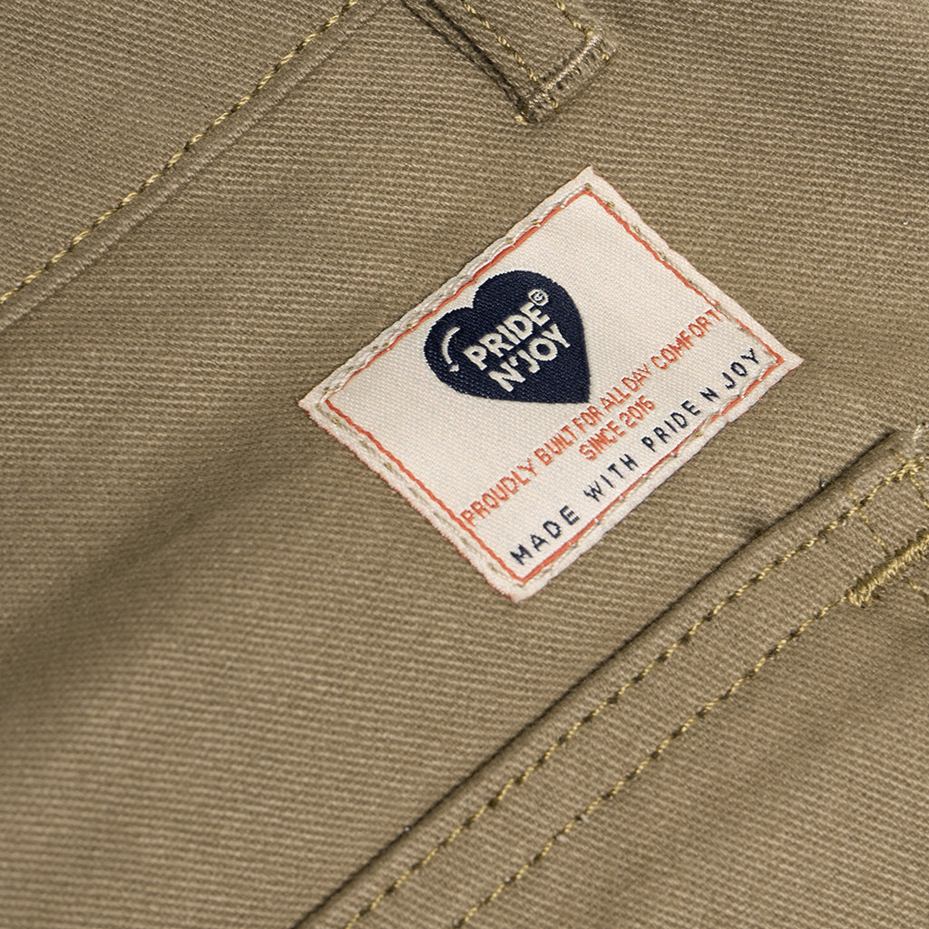 Khaki Cargo Basic Pants