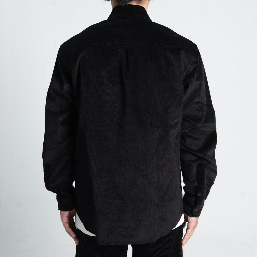 Black Corduroy Shirt Embroidery