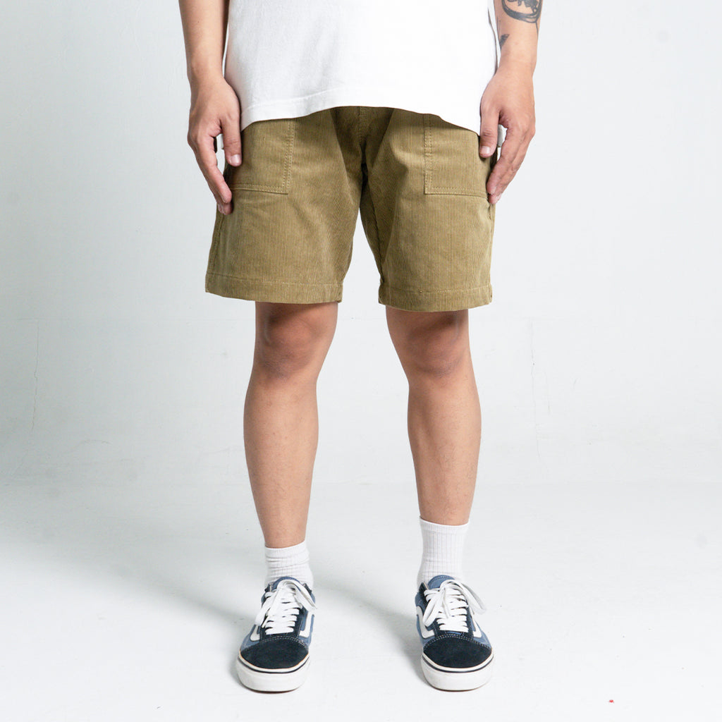 Short Corduroy Pants Wide Fit