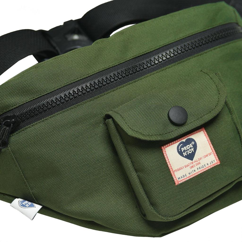 Waist Bag Vasca Black & Green