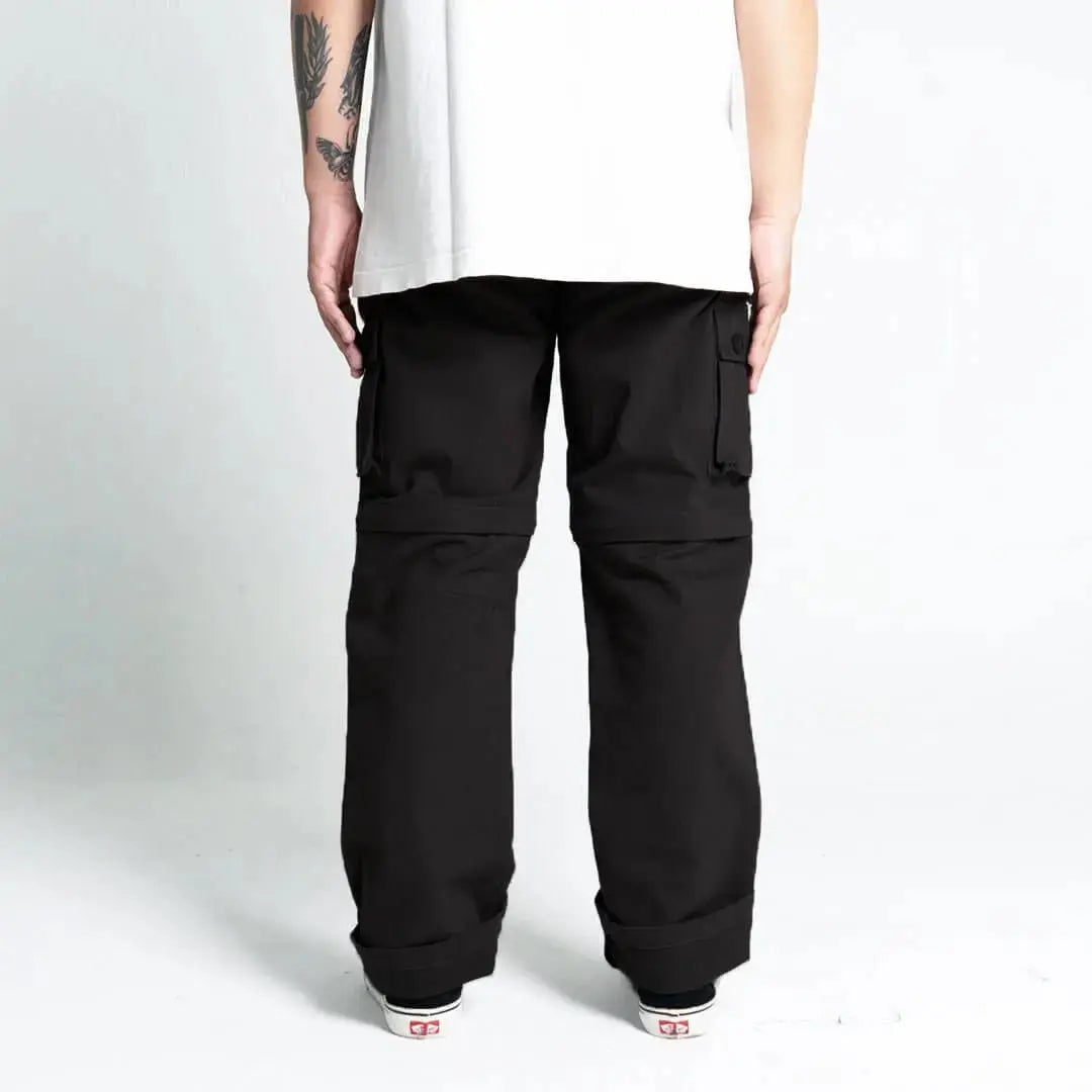 Pride N Joy Co - Black Cargo 2in1 Long Short Pants - Pride N Joy Co