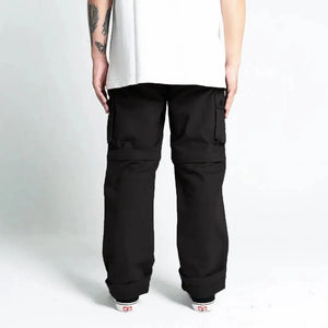 Pride N Joy Co - Black Cargo 2in1 Long Short Pants - Pride N Joy Co