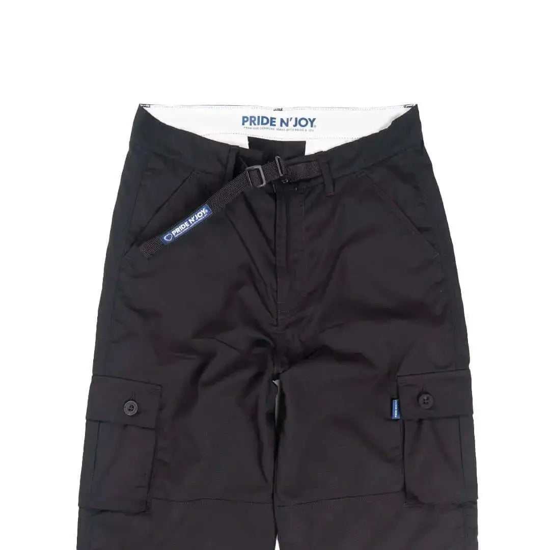 Pride N Joy Co - Black Cargo Pants Rangers Loose - Pride N Joy Co