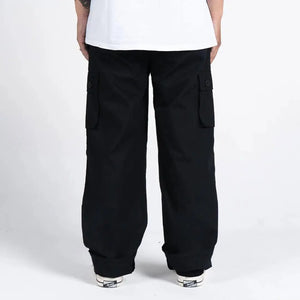 Pride N Joy Co - Black Cargo Pants Rangers Loose - Pride N Joy Co