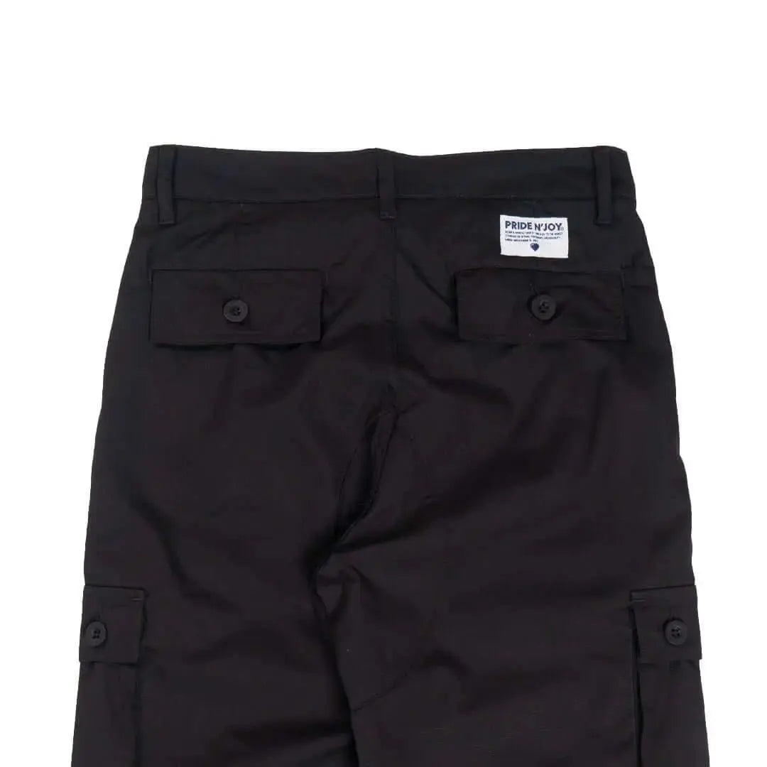 Pride N Joy Co - Black Cargo Pants Rangers Loose - Pride N Joy Co