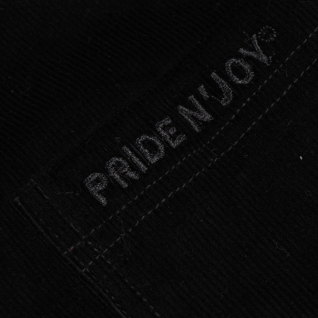 Pride N Joy Co - Black Corduroy Shirt Embroidery - Pride N Joy Co