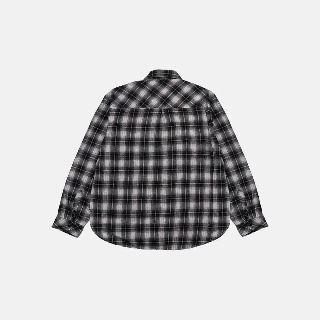 Pride N Joy Co - Black & White Plaid Flannel Embroidery - Pride N Joy Co