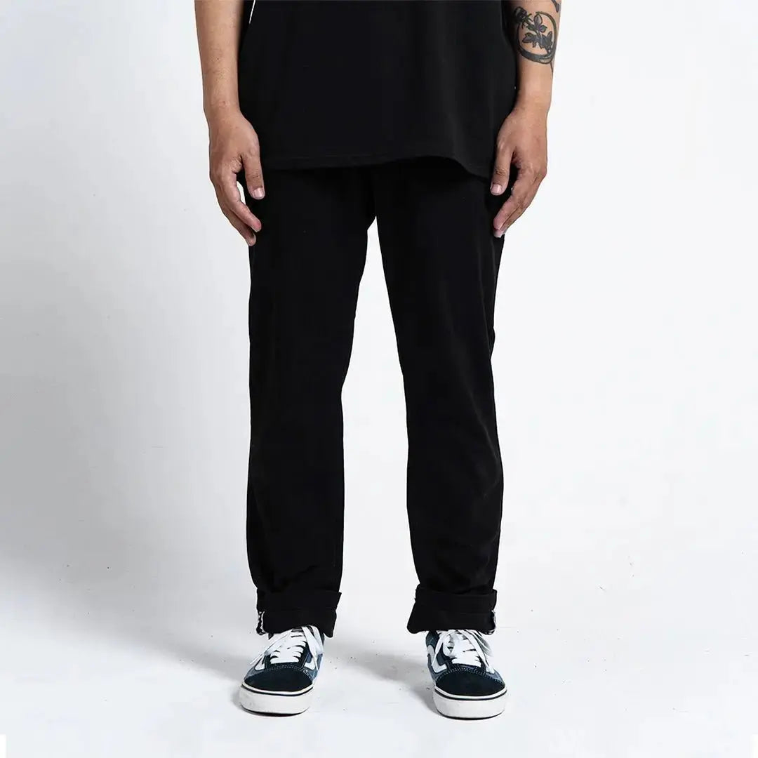 Pride N Joy Co - Chino Pants Black Charcoal Twill - Pride N Joy Co