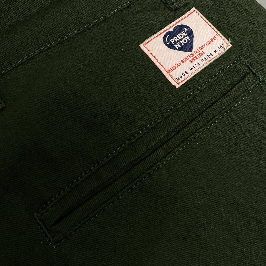 Pride N Joy Co - Chino Pants Green Olive Army Twill - Pride N Joy Co