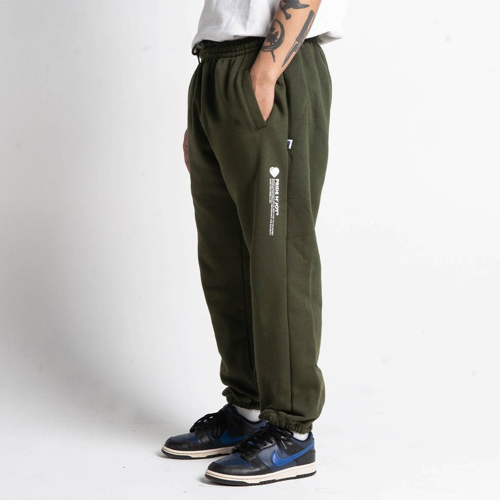 Pride N Joy Co - Fleece Long Pants Green - Pride N Joy Co