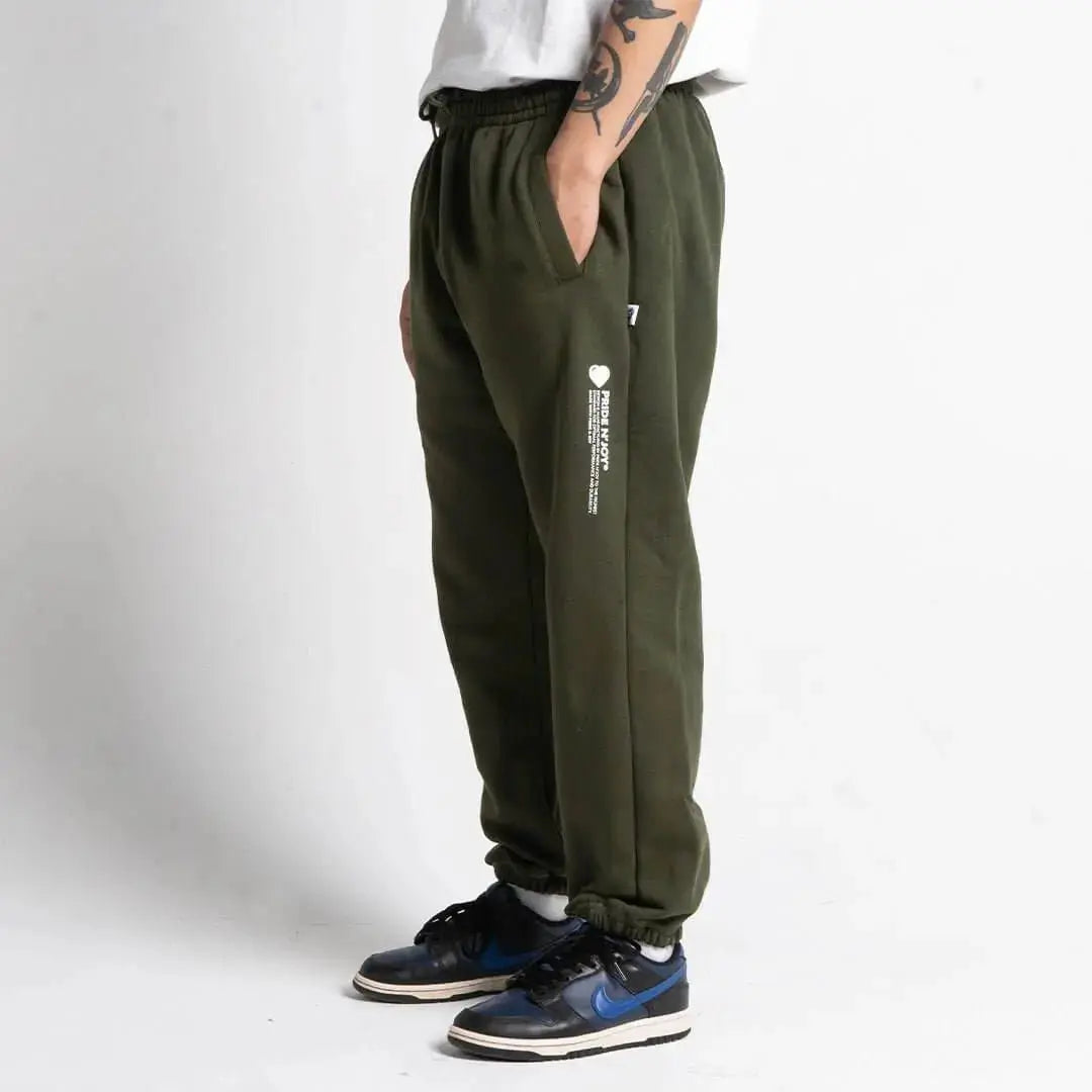 Pride N Joy Co - Fleece Long Pants Green - Pride N Joy Co