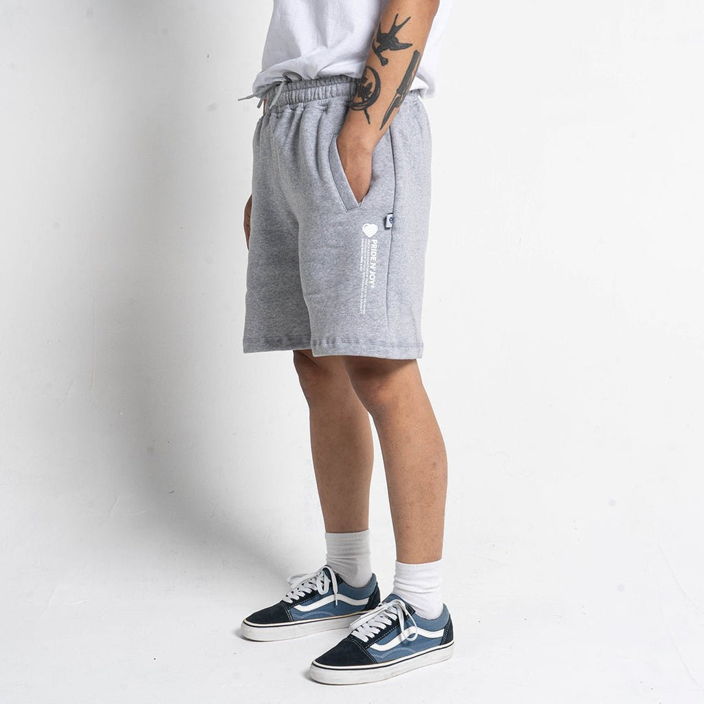 Pride N Joy Co - Fleece Short Pants Grey - Pride N Joy Co