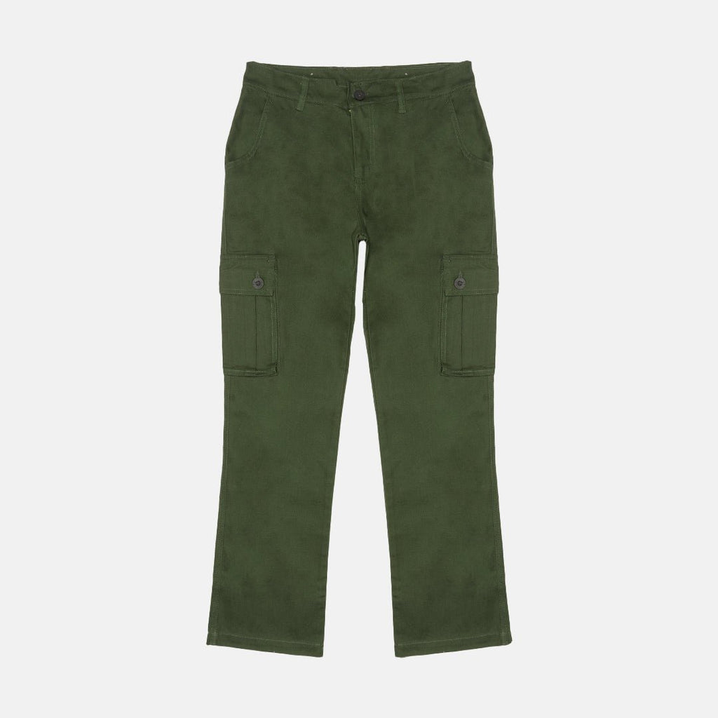 Pride N Joy Co - Green Cargo Basic Pants - Pride N Joy Co