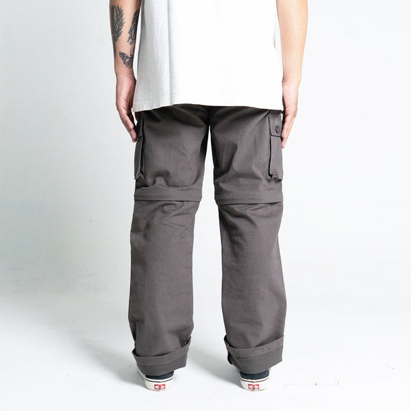 Pride N Joy Co - Grey Cargo 2in1 Long Short Pants - Pride N Joy Co